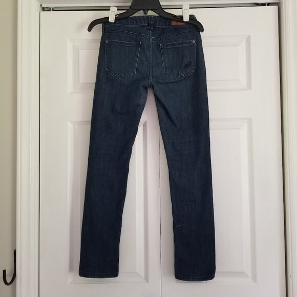 Vintage/Y2K Express Women's Jeans 2 Blue Skinny Dark Wash Emo Scene Embroidered - Picture 2 of 7